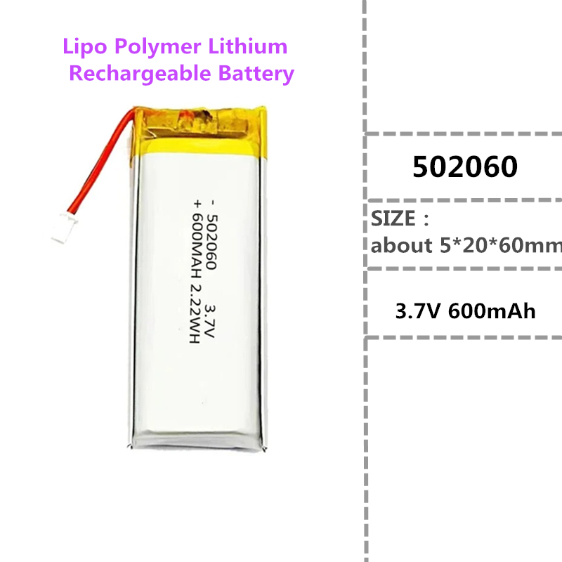 502060/522060  3.7V 600mAh Lip - Eachine Drone E58 recension och pris